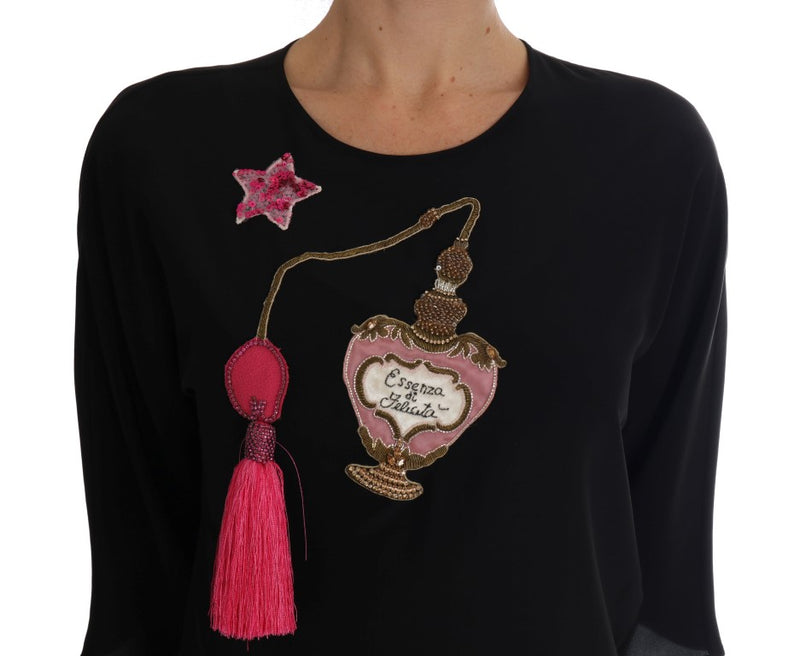 Fairy Tale Embroidered Silk Blouse Dolce & Gabbana