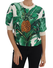 Tropical Sequined Sweater - Lush Greenery Edition Dolce & Gabbana