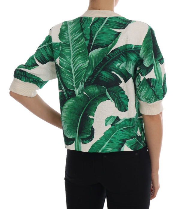 Tropical Sequined Sweater - Lush Greenery Edition Dolce & Gabbana