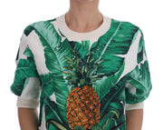 Tropical Sequined Sweater - Lush Greenery Edition Dolce & Gabbana