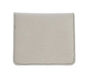 Sleek White Leather Condom Case Wallet Dolce & Gabbana