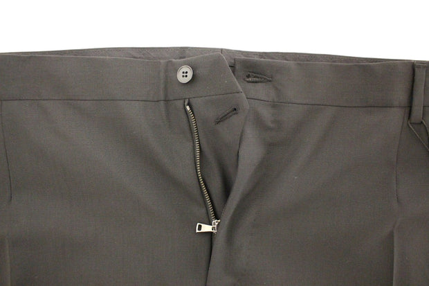 Elegant Pleated Black Wool Trousers Dolce & Gabbana