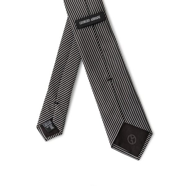 Black Silk Ties & Bowty Giorgio Armani