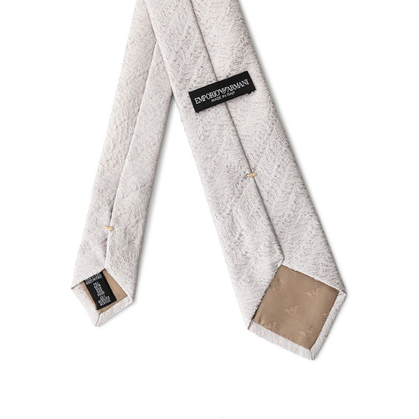 Silver Silk Ties & Bowty Emporio Armani