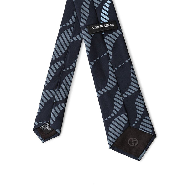 Blue Silk Ties & Bowty Giorgio Armani