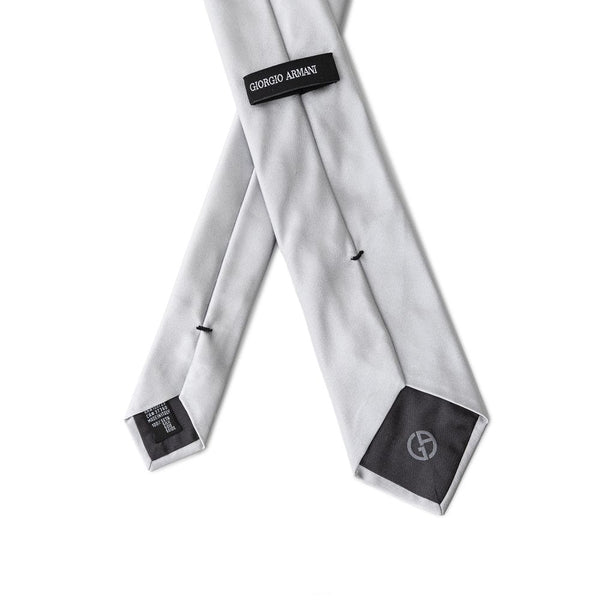 Silver Silk Ties & Bowty Giorgio Armani