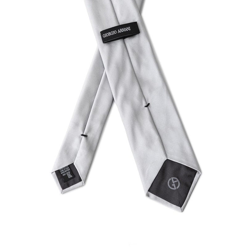 Silver Silk Ties & Bowty Giorgio Armani