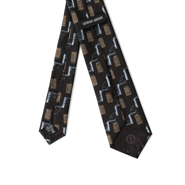 Black Silk Ties & Bowty Giorgio Armani