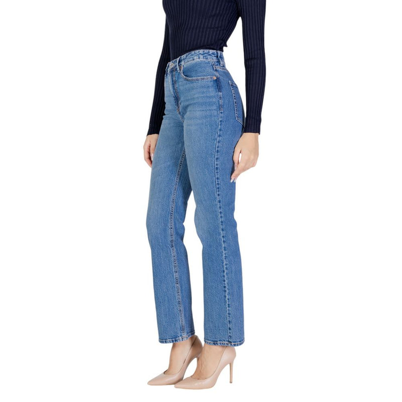 Light Blue Cotton Jeans & Pant Vero Moda