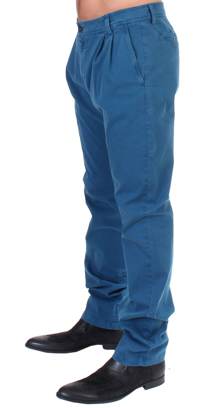 Elegant Straight Fit Cotton Chinos GF Ferre