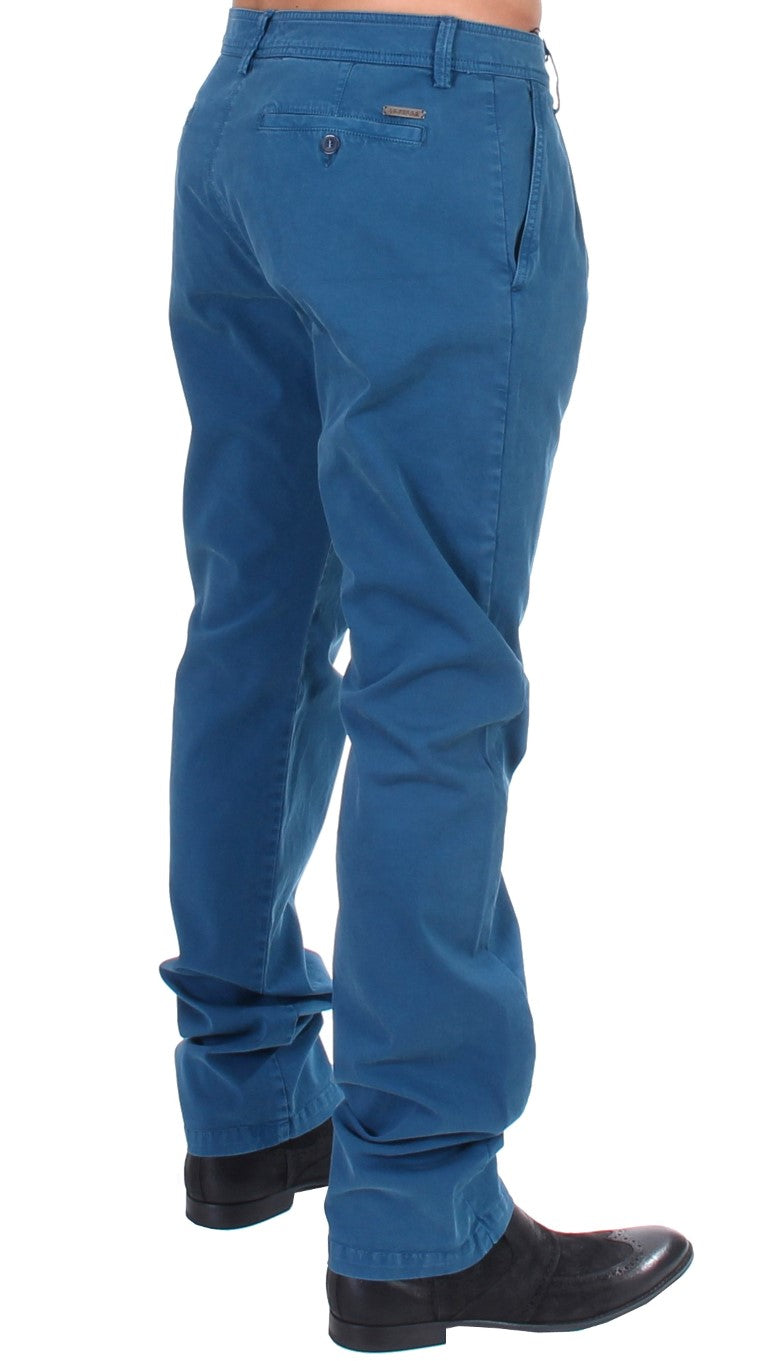 Elegant Straight Fit Cotton Chinos GF Ferre