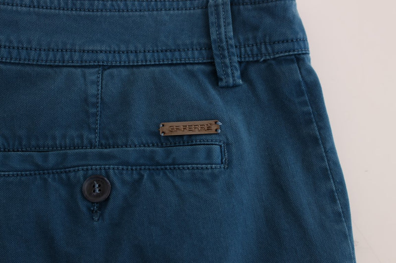 Elegant Straight Fit Cotton Chinos GF Ferre