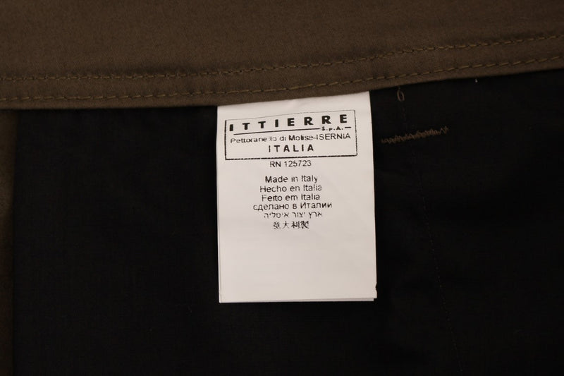 Elegant Green Comfort Straight Fit Pants GF Ferre