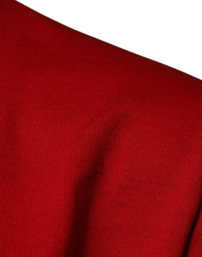 Red DG Eye Cotton Crew Neck T-shirt Dolce & Gabbana