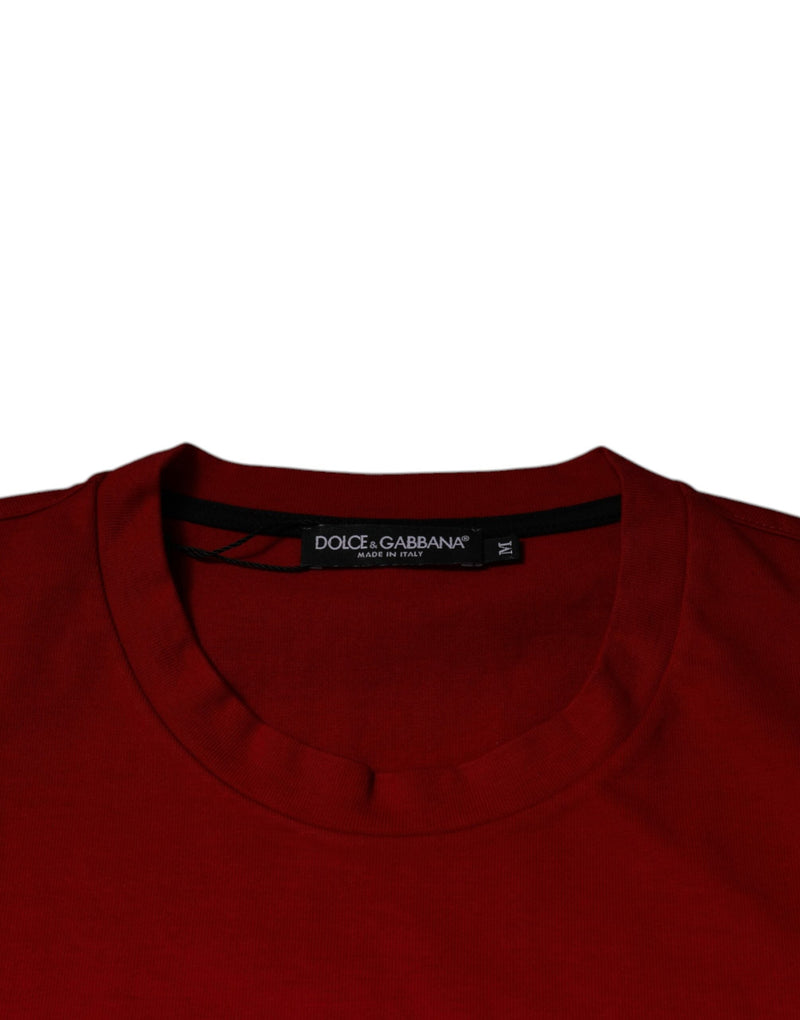 Red DG Eye Cotton Crew Neck T-shirt Dolce & Gabbana