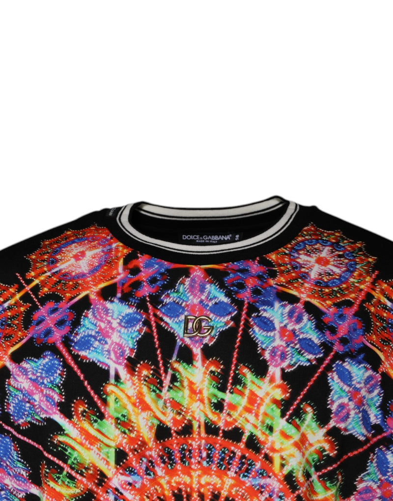Multicolor Kaleidoscope Men Short Sleeves T-shirt Dolce & Gabbana
