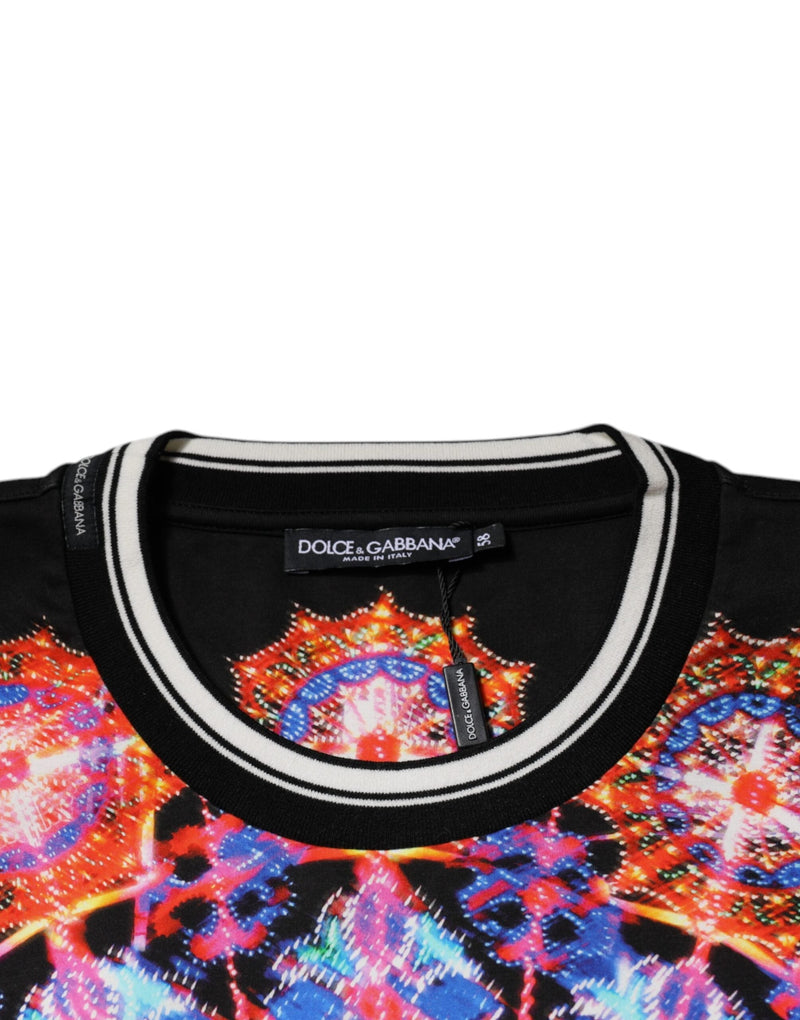 Multicolor Kaleidoscope Men Short Sleeves T-shirt Dolce & Gabbana