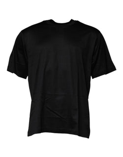 Black Crew Neck Short Sleeve T-shirt Dolce & Gabbana