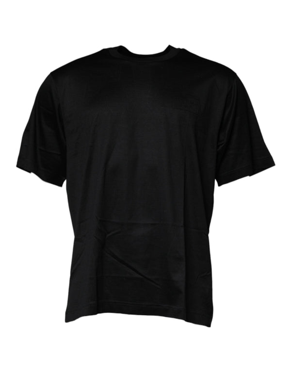 Black Crew Neck Short Sleeve T-shirt Dolce & Gabbana