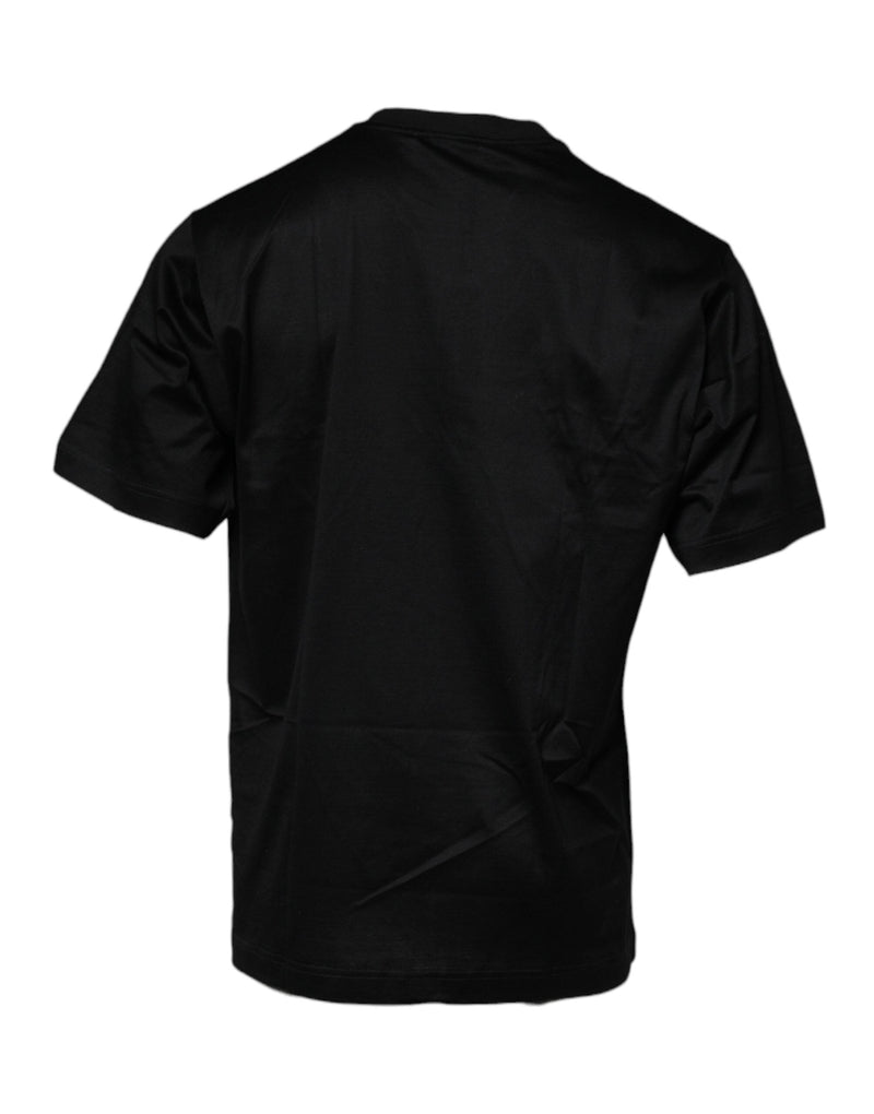 Black Crew Neck Short Sleeve T-shirt Dolce & Gabbana