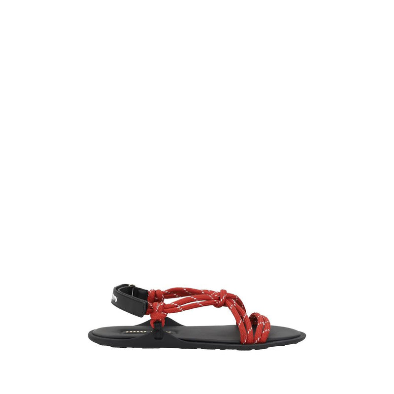 Sandals in rope Miu Miu