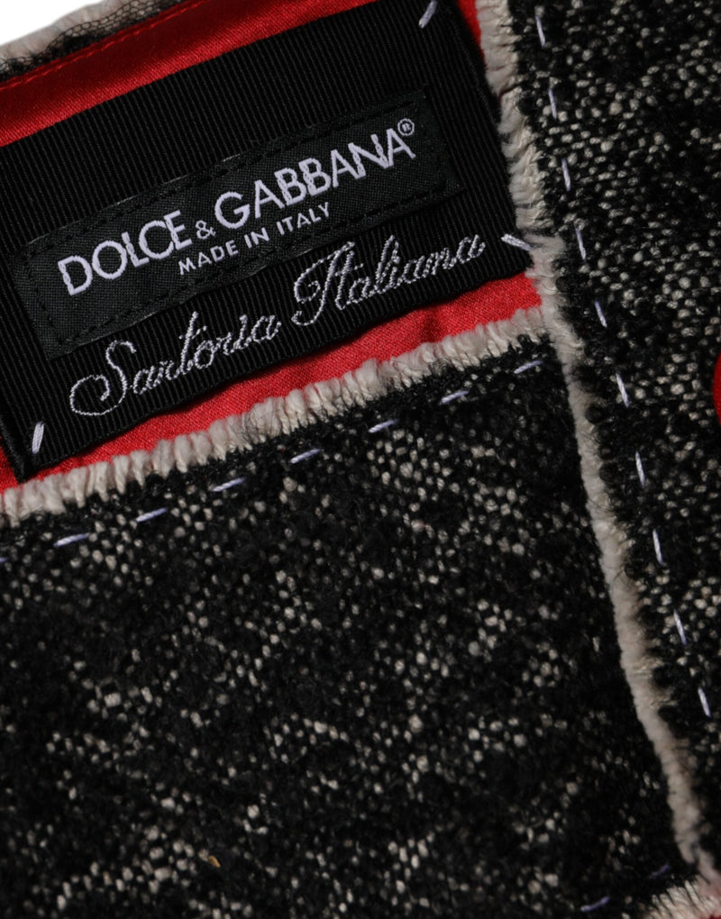 Red Wool Sleeveless A-line Flared Mini Dress Dolce & Gabbana