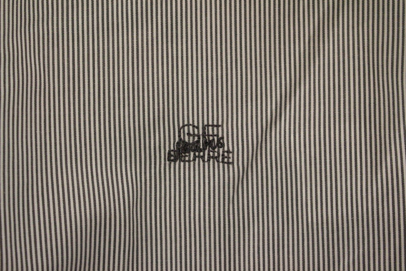Chic Gray Striped Cotton Casual Shirt GF Ferre