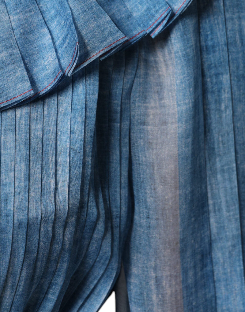 Blue Layered Long Sleeve Dress Philosophy