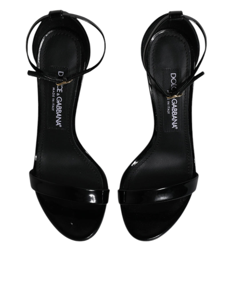 Black KEIRA Heels Ankle Strap Sandals Shoes Dolce & Gabbana