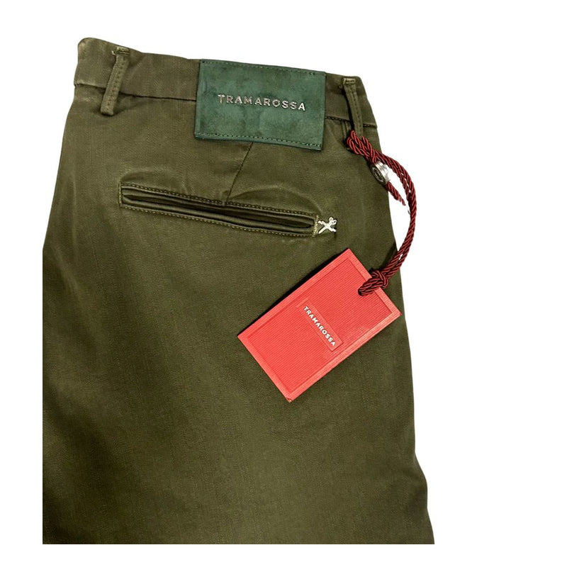 Green Cotton Jeans & Pant Tramarossa