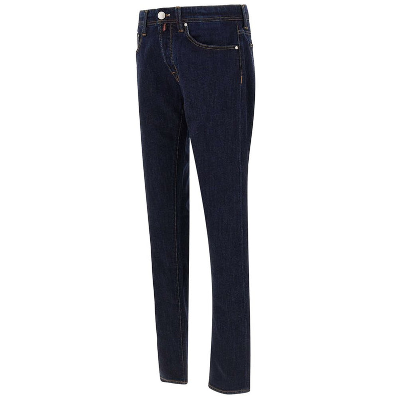Blue Cotton Jeans & Pant Tramarossa