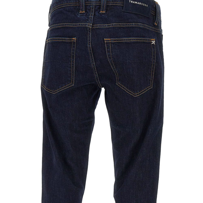 Blue Cotton Jeans & Pant Tramarossa