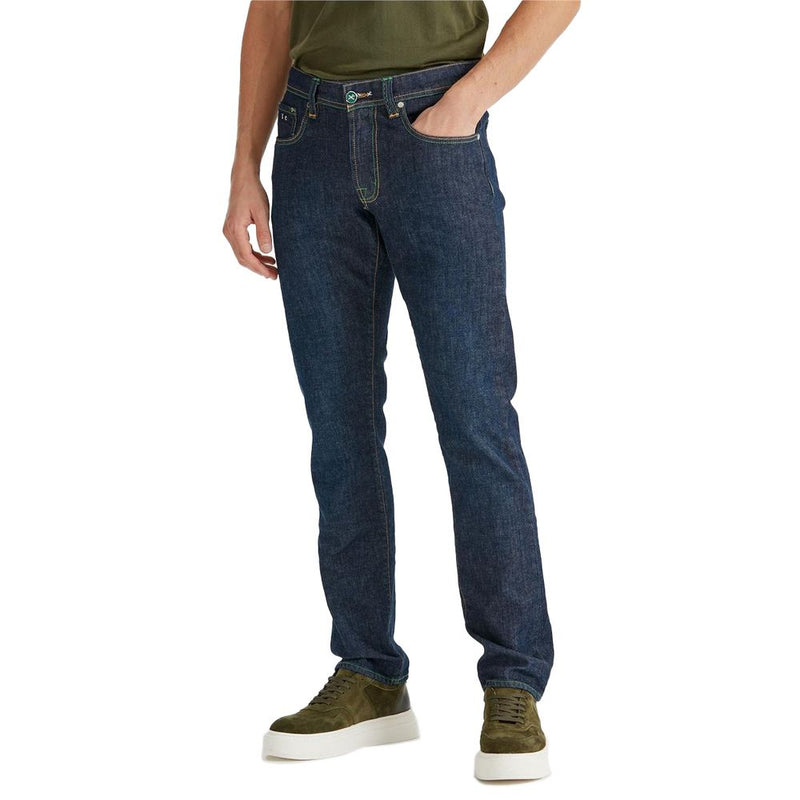 Blue Cotton Jeans & Pant Tramarossa