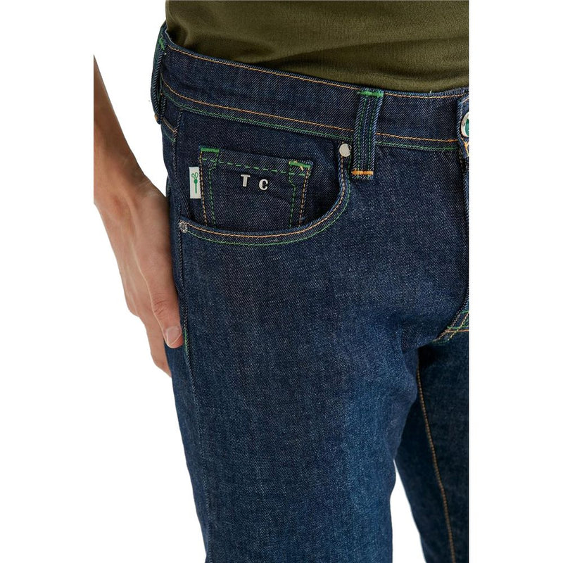 Blue Cotton Jeans & Pant Tramarossa