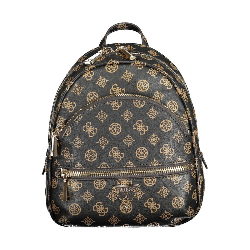 Brown Polyethylene Backpack Guess Jeans