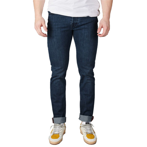 Blue Cotton Jeans & Pant Tramarossa