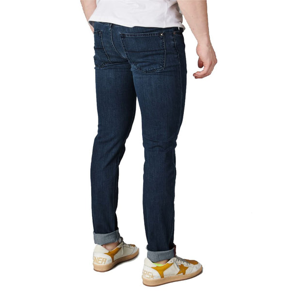 Blue Cotton Jeans & Pant Tramarossa