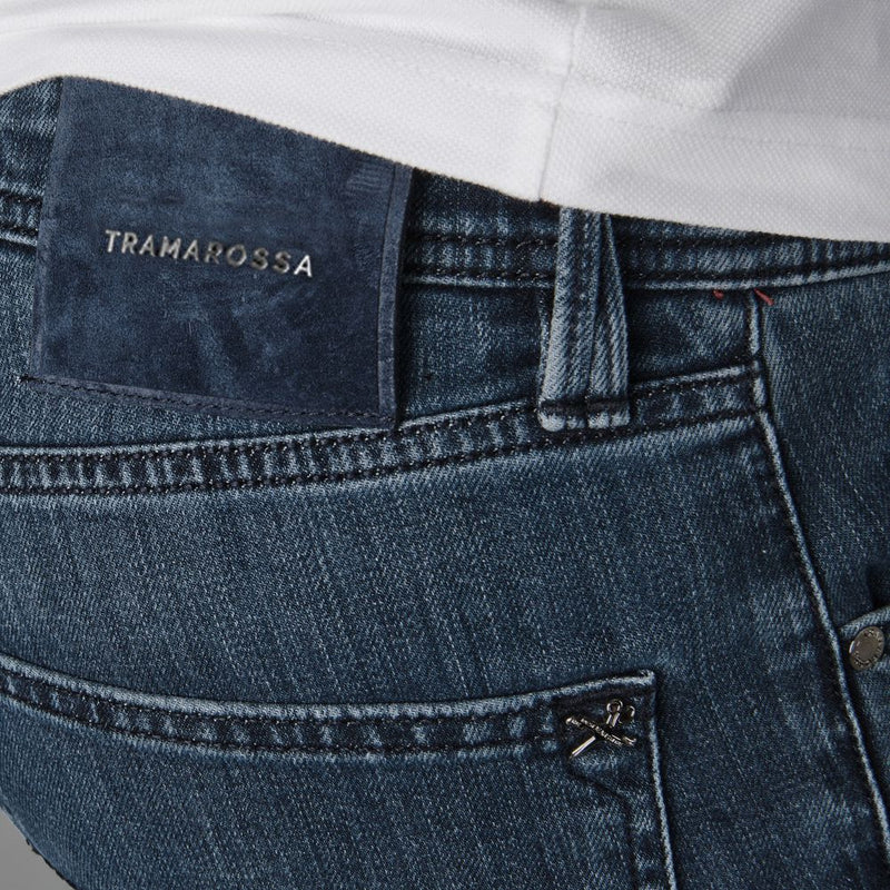 Blue Cotton Jeans & Pant Tramarossa