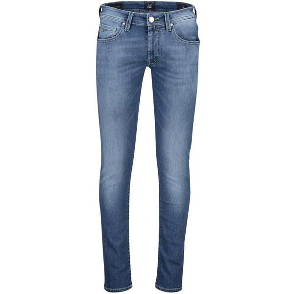 Blue Cotton Jeans & Pant Tramarossa