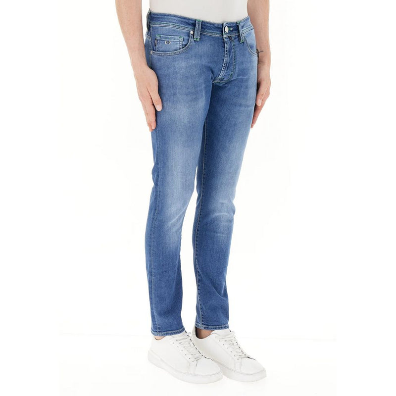 Blue Cotton Jeans & Pant Tramarossa