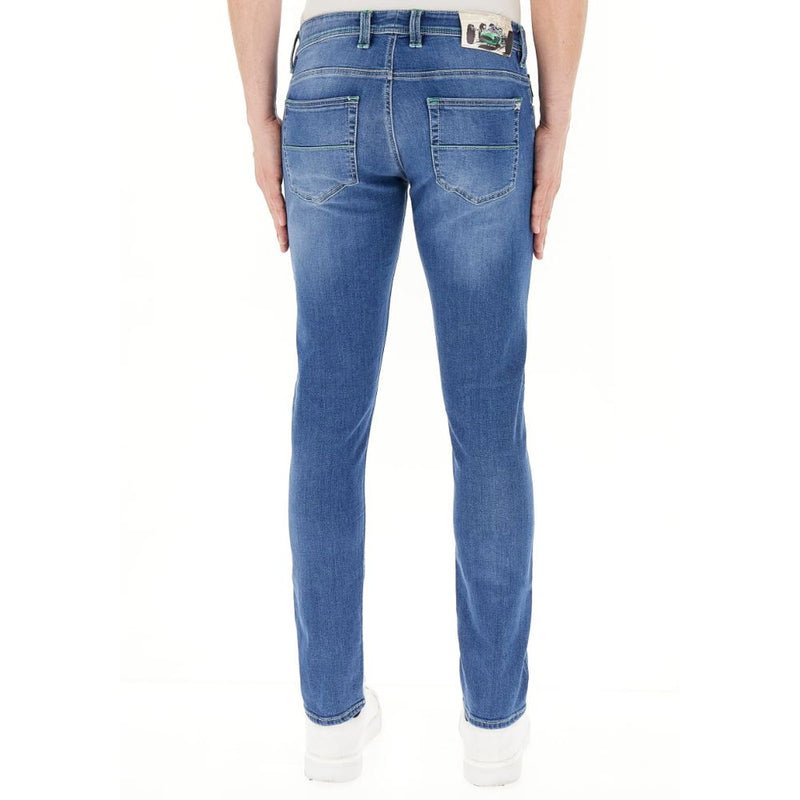 Blue Cotton Jeans & Pant Tramarossa