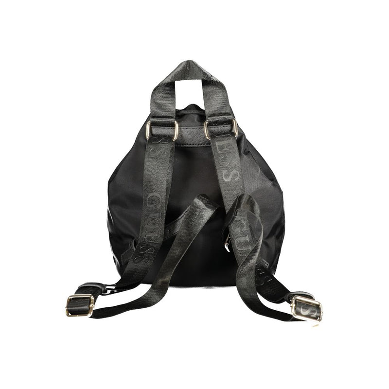 Black Polyethylene Backpack Guess Jeans