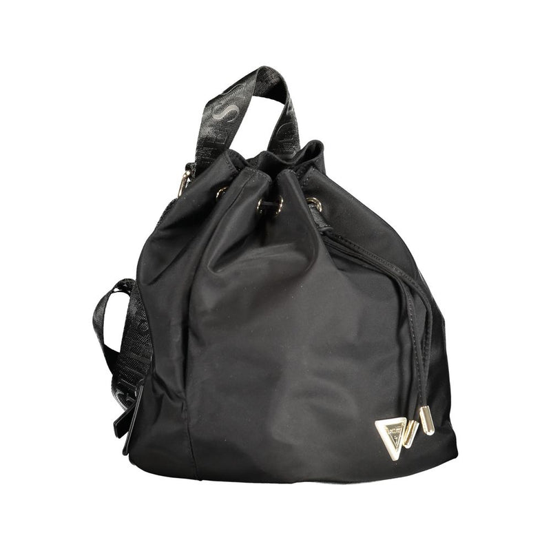 Black Polyethylene Backpack Guess Jeans