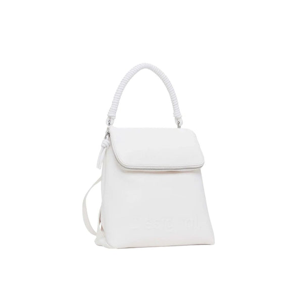 White Polyethylene Backpack Desigual