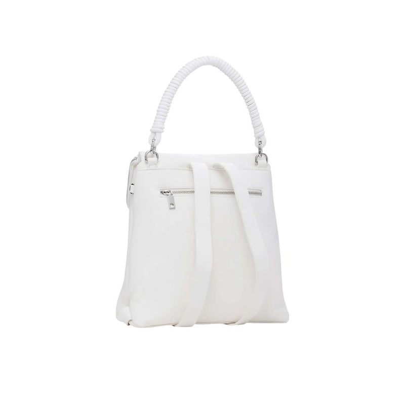 White Polyethylene Backpack Desigual