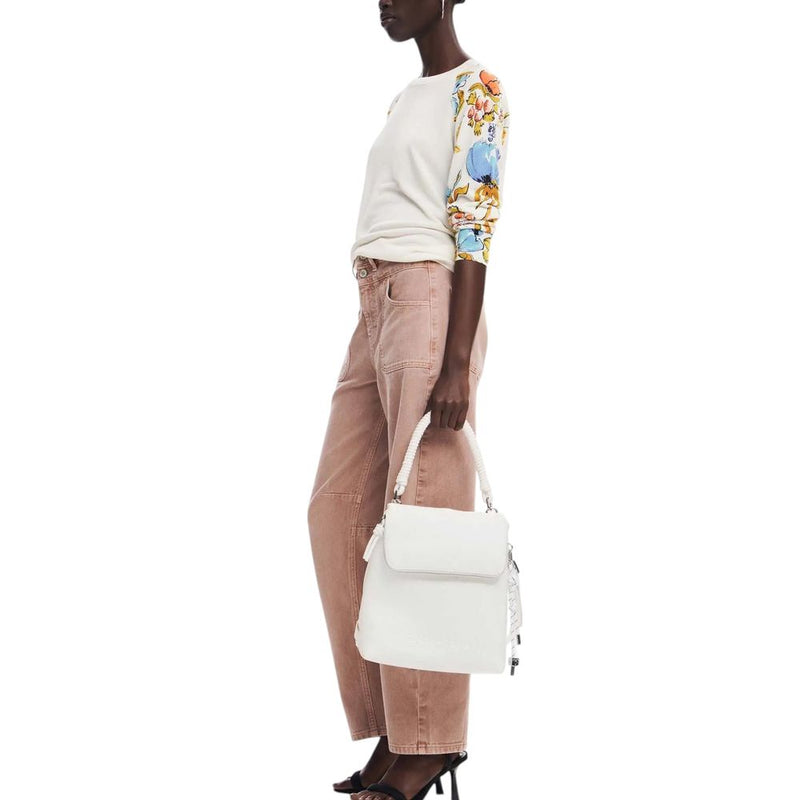 White Polyethylene Backpack Desigual