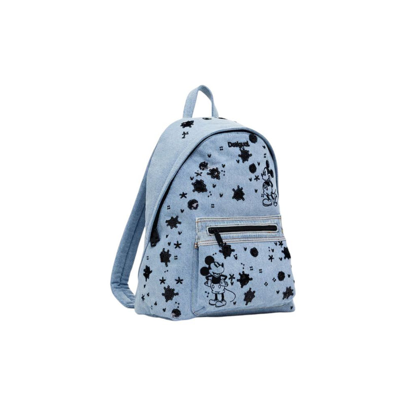 Light Blue Polyethylene Backpack Desigual