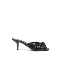 Black Leather Di Pitone Sandal Dolce & Gabbana