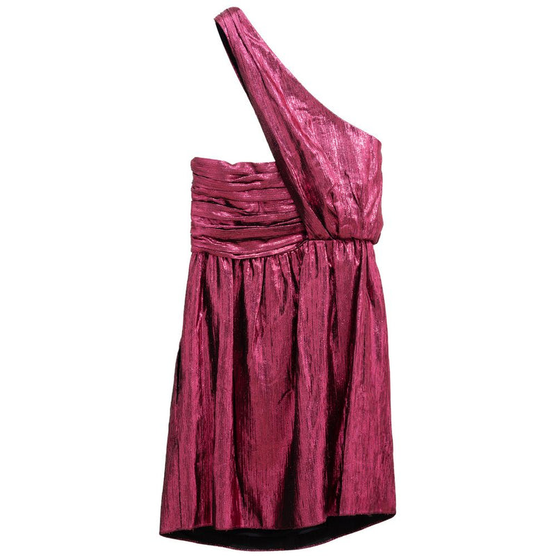 Fuchsia Viscose Dress Saint Laurent