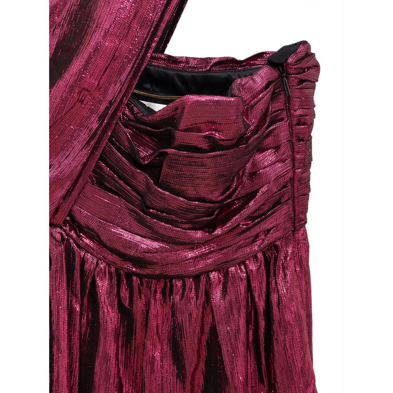 Fuchsia Viscose Dress Saint Laurent